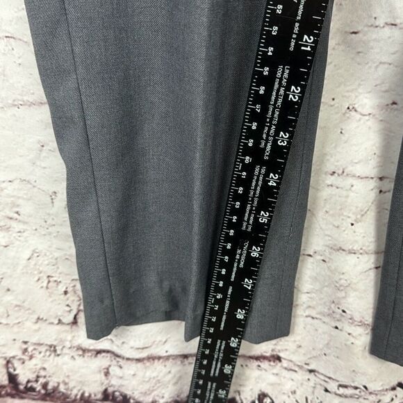 Berragamo Dress Pants Mens 32R Collezione D' Italia Flat Front Work Office Gray - Picture 5 of 9